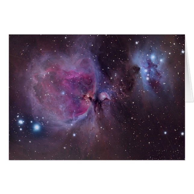 Orion Nebula Hälsningskort (Framsidan Horizontal)