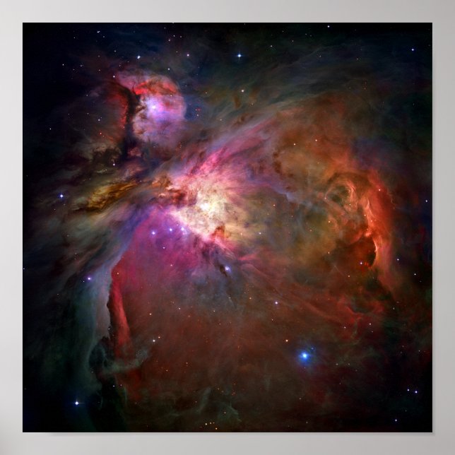 Orion Nebula (Hubble Telescope) Poster (Framsidan)