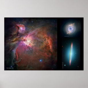 Orion Nebula, katt ögaNebula, majestätisk Sombrero Poster