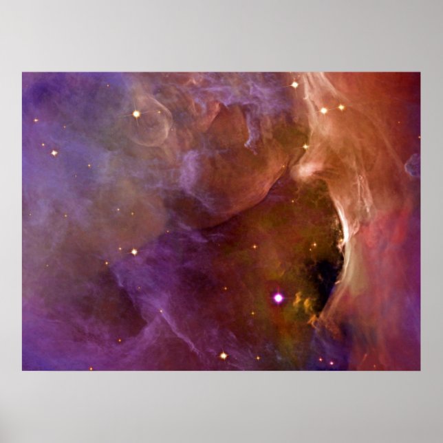 Orion Nebula lax rosa NASA Poster (Framsidan)