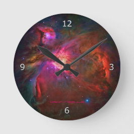 Orion nebula- och Trapeziumstjärnor Rund Klocka