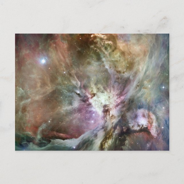 Orion Nebula Pastels Vykort (Framsida)