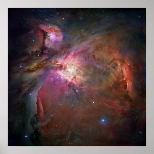 Orion Nebula - Rosa Poster (Framsidan)