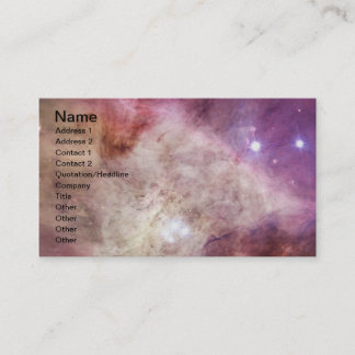 Orion Nebula rosa Visitkort