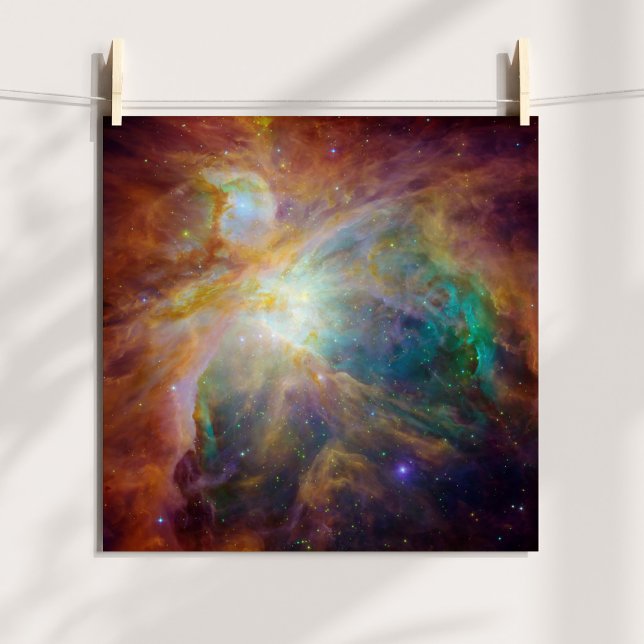 Orion Nebula Skriv ut Poster (The Orion Nebula Celestial Photo Poster)