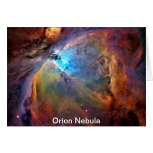 Orion Nebula Space Galaxy Hälsningskort