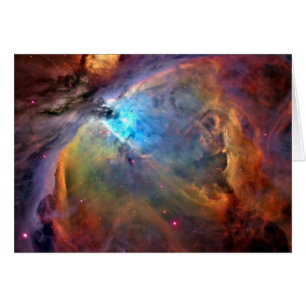 Orion Nebula Space Galaxy Hälsningskort