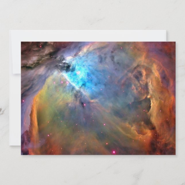 Orion Nebula Space Galaxy Inbjudningar (Framsida)