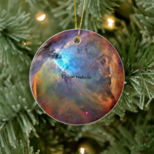 Orion Nebula Space Galaxy Julgransprydnad Keramik