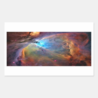 Orion Nebula Space Galaxy låg kontrast Rektangulärt Klistermärke