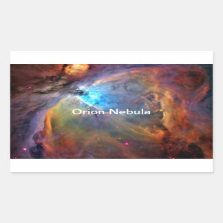 Orion Nebula Space Galaxy Rektangulärt Klistermärke