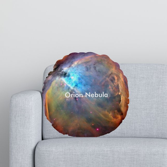 Orion Nebula Space Galaxy Rund Kudde (Orion Nebula Space Galaxy Round Pillow)