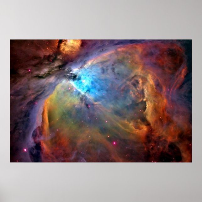 Orion Nebula Space Galaxy Skriv ut Poster (Framsidan)