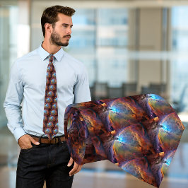 Orion Nebula Space Galaxy Tiled Necktie Slips