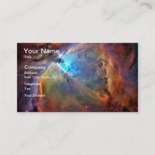 Orion Nebula Space Galaxy Visitkort