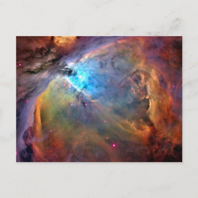 Orion Nebula Space Galaxy Vykort (Framsida)