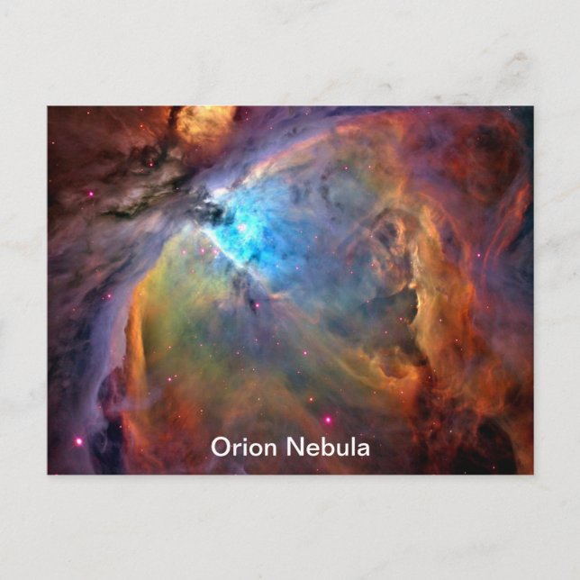 Orion Nebula Space Galaxy Vykort (Framsida)