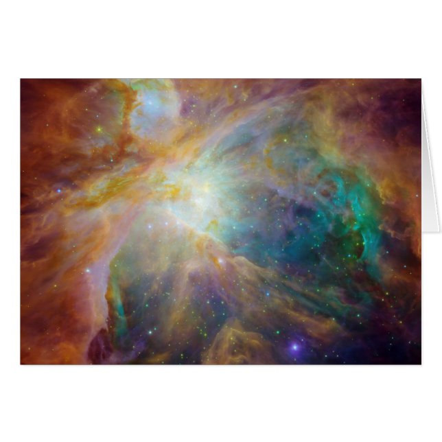 Orion Nebula Stars Composite Hälsningskort (Framsidan Horizontal)