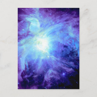Orion Nebula Turkvoise Periwinkle Lavender Galaxy Vykort