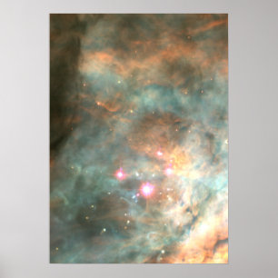 Orion Nebulas Trapezium Cluster Poster