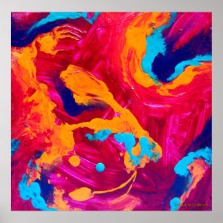 Orion Ouppblodad Nebula Poster