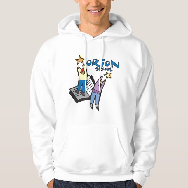 Orion skolar den vuxna hoodien sweatshirt med luva (Framsida)