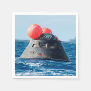 Orion Spacecraft Fallskärm landning Pappersservett