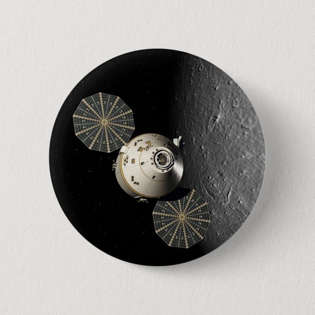 Orion Spacecraft i Lunar Orbit Knapp (Framsida)