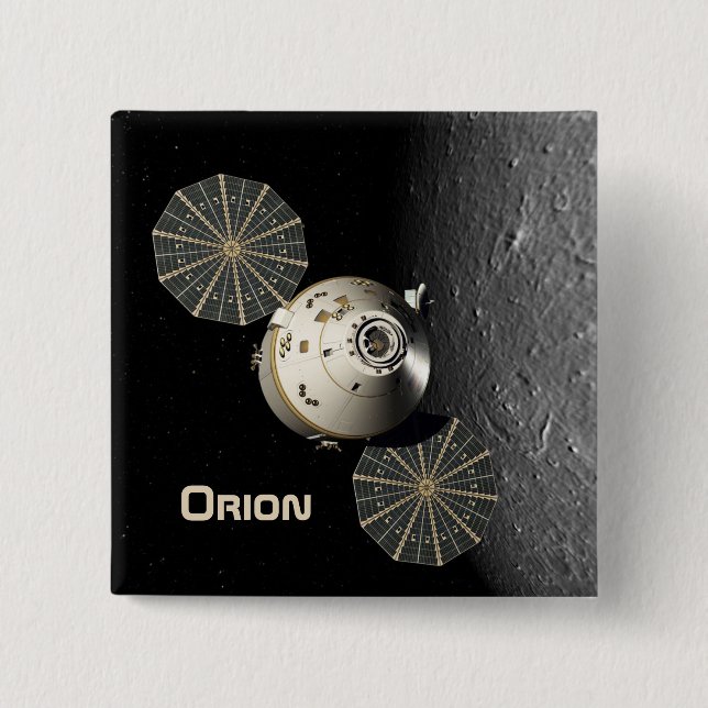 Orion Spacecraft i Lunar Orbit Knapp (Framsida)