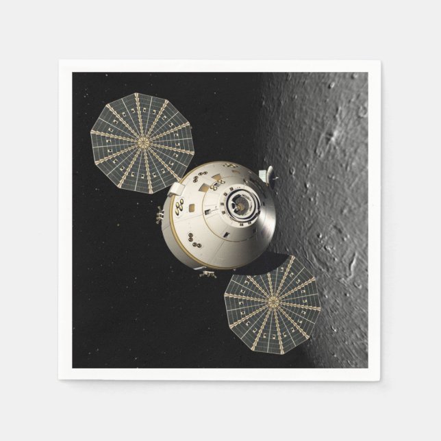 Orion Spacecraft i Lunar Orbit Pappersservett (Framsidan)