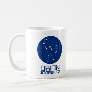 Orion Starseed Mugg - Blue & White Cosmic Design