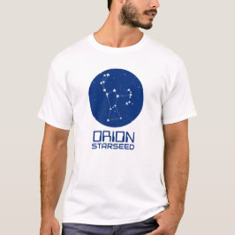 Orion Starseed T T-Shirt - Blue & White Design