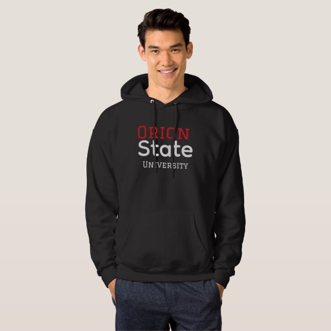 Orion State University - Orion Min Katt Hoodie (Hel framsida)
