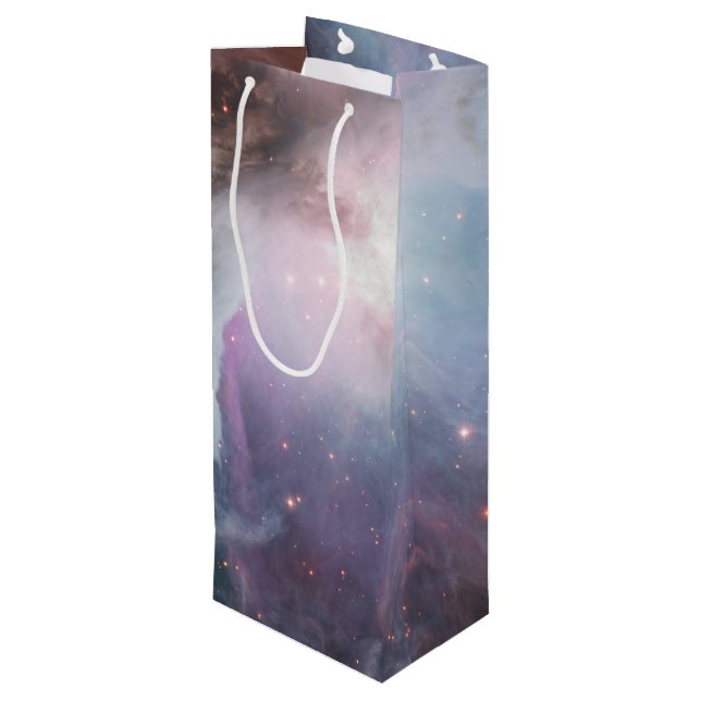 Orionnebulosan astronomi blå brun beige himmel stj (Baksidan Vinklad)