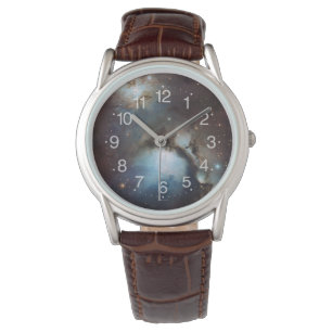Orionnebulosan astronomi blå brun beige himmel stj armbandsur