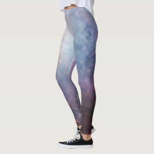 Orionnebulosan astronomi blå brun beige himmel stj leggings