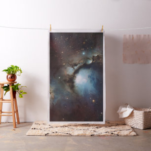 Orionnebulosan astronomi blå brun beige himmel stj tyg