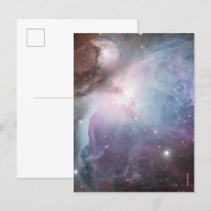 Orionnebulosan astronomi blå brun beige himmel stj vykort