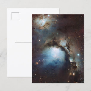 Orionnebulosan Astronomi blå brun beige himmel stj Vykort