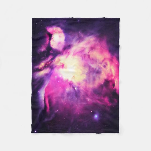 Orionnebulosan fängslande vackra lila fleece (Framsidan)