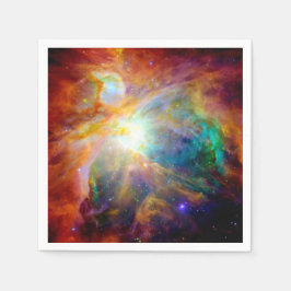 Orionnebulosan Färgglad Galax Pappersservetter