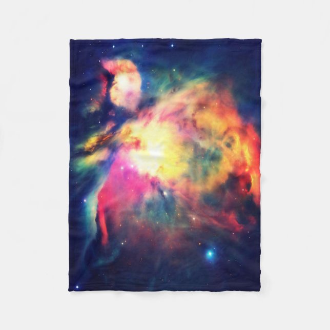 Orionnebulosan Häftigt Vacker Fleecefilt (Framsidan)