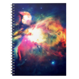Orionnebulosan Häpnadsväckande Vacker Anteckningsbok Med Spiral