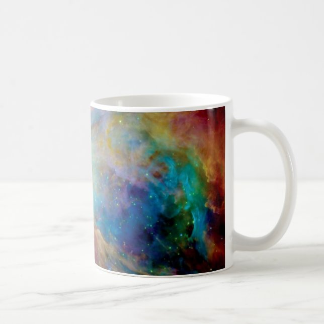 Orionnebulosan Hubble Spitzer-teleskop Rymdfoto Kaffemugg (Höger)