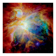 Orionnebulosan Hubble Spitzer-teleskop Rymdfoto