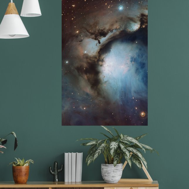 Orionnebulosan Messier 78 verklig rymdfoto Poster (Vardagsrum 1)