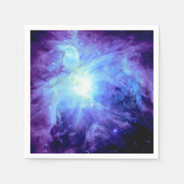 Orionnebulosan Periwinkle Blå Galax Pappersservett