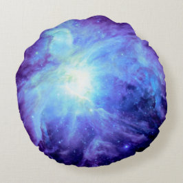 Orionnebulosan Periwinkle Blå Galax Rund Kudd Kudde