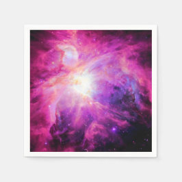 Orionnebulosan Rosa Lila Galax Pappersservetter