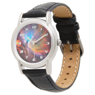 Orionnebulosan rymdgalax hög kontrast armbandsur